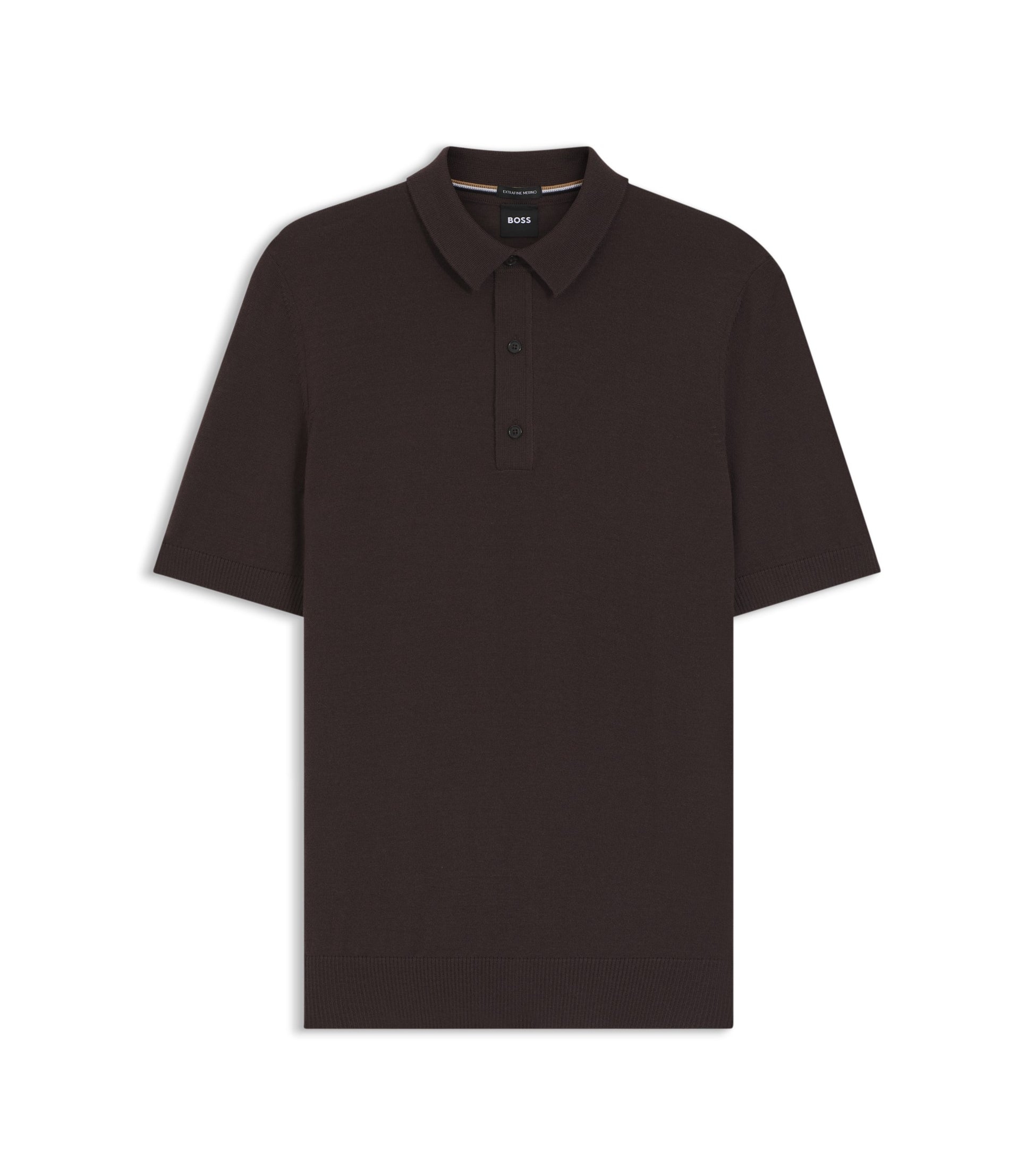 Knit polo in virgin wool 