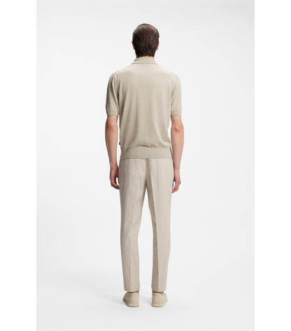 Knit polo in virgin wool 