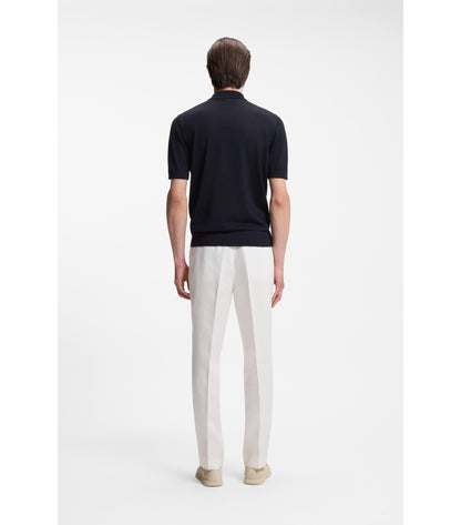 Knit polo in virgin wool 