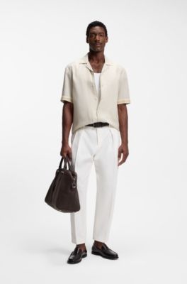 Relaxed-fit shirt with mosaic print