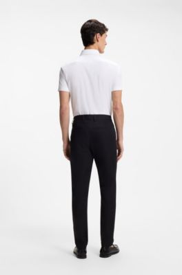 Slim-fit shirt in performance-stretch jersey