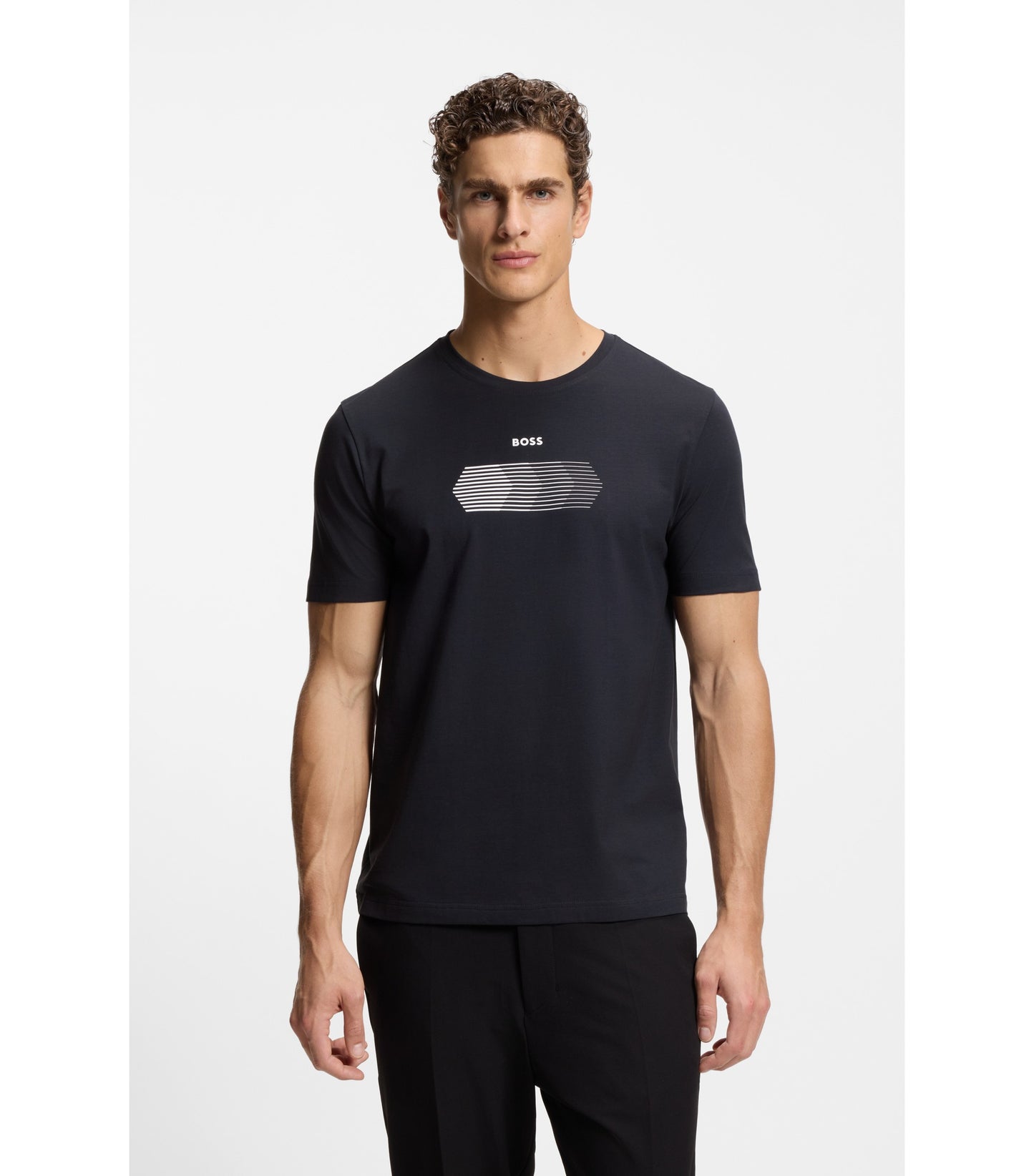 Two-pack of regular-fit T-shirts in stretch cotton