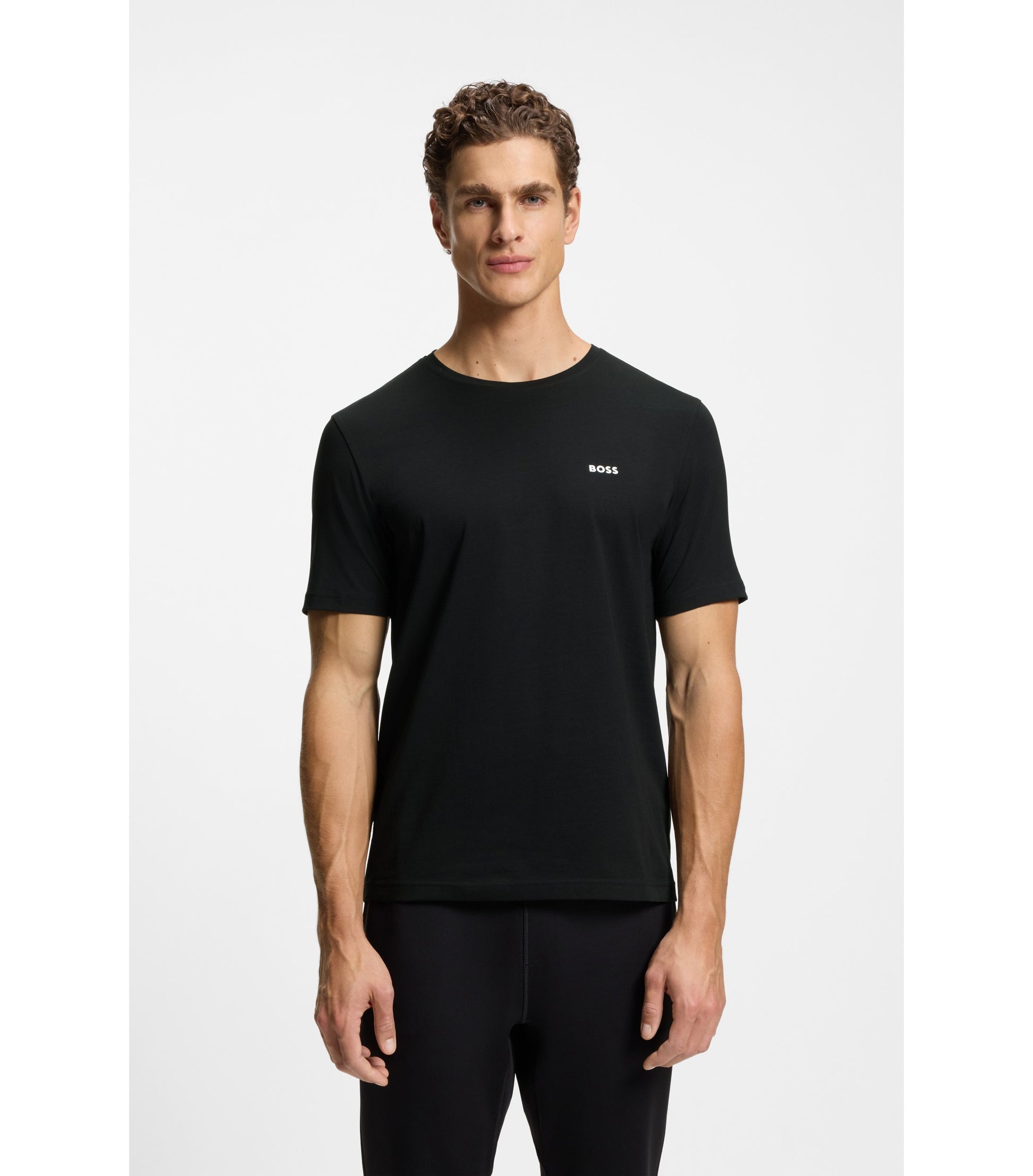 Two-pack of regular-fit T-shirts in stretch cotton