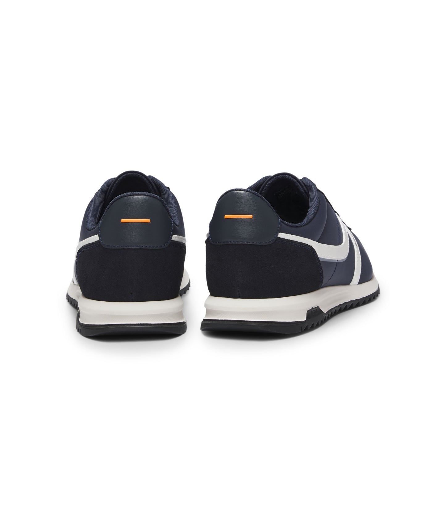 Logo trainers with faux suede trims