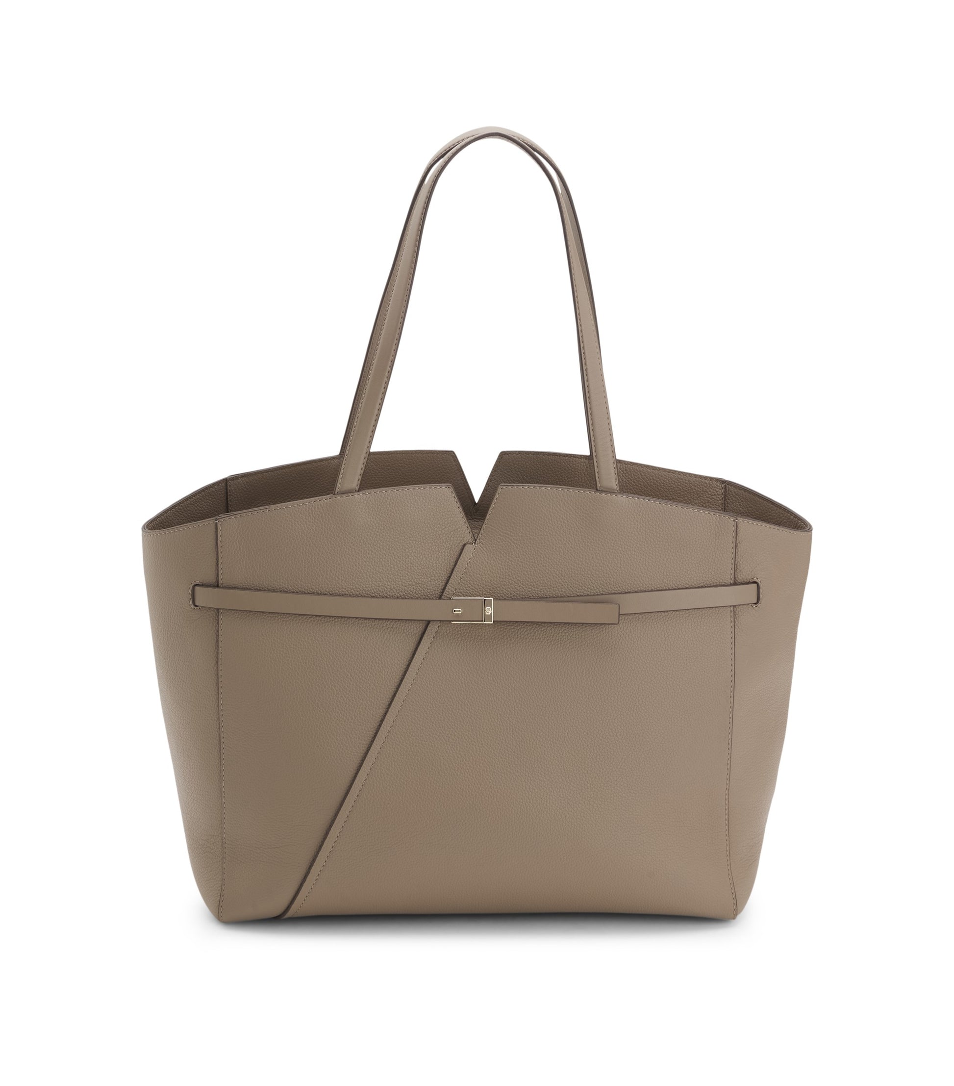 BOSS Revers tote bag in leather with belt detail