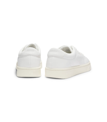 Nappa-leather trainers with gold-tone logo