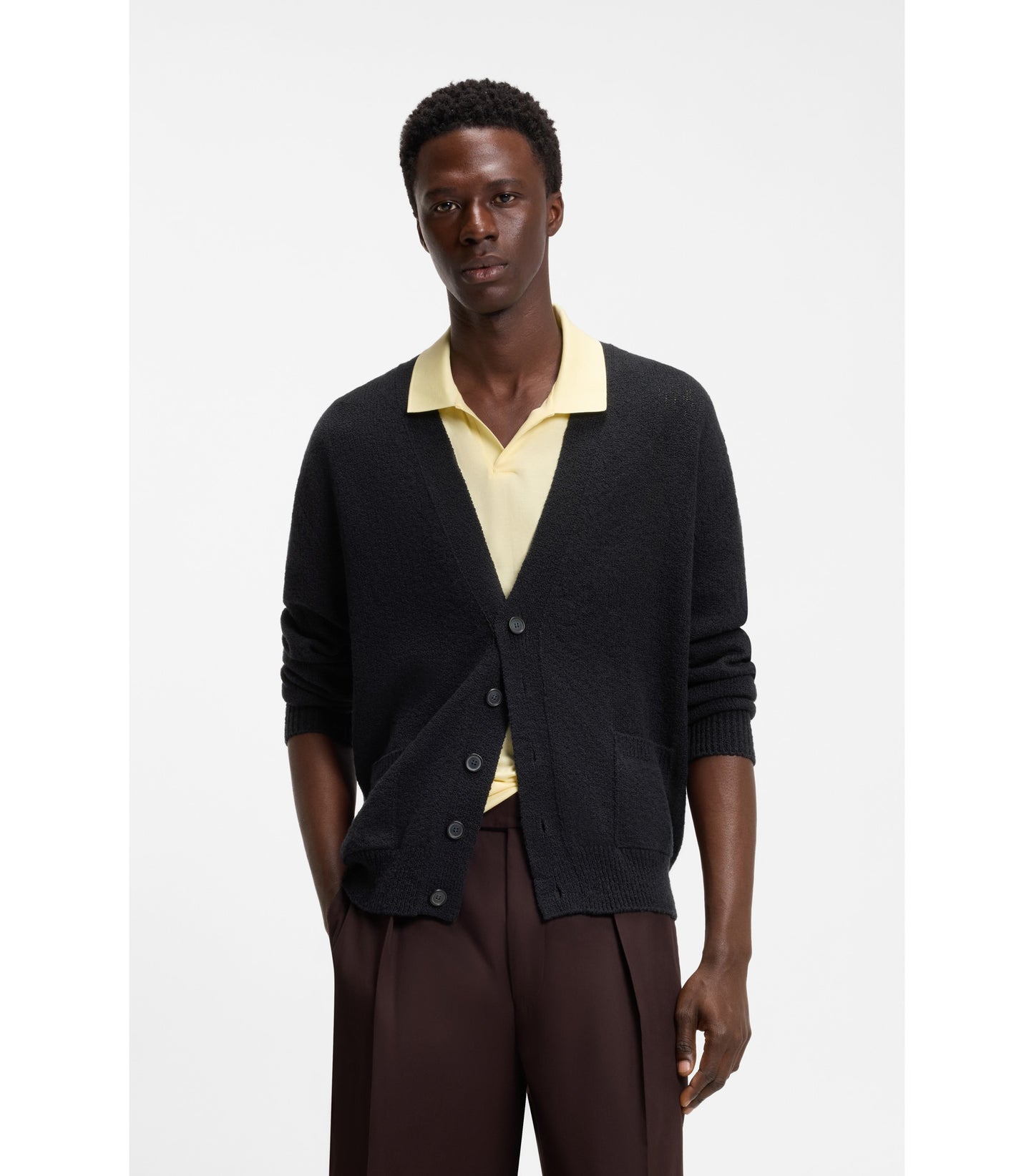 BOSS BY BECKHAM cardigan in a cotton blend