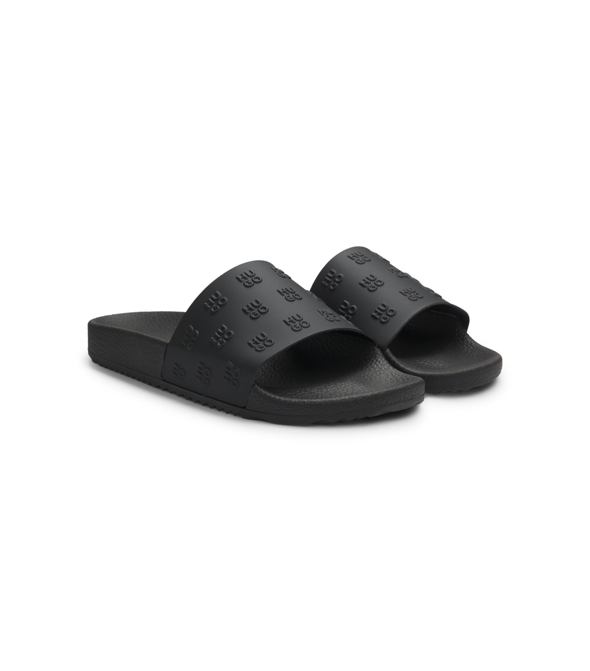 Slides with repeat stacked-logo uppers