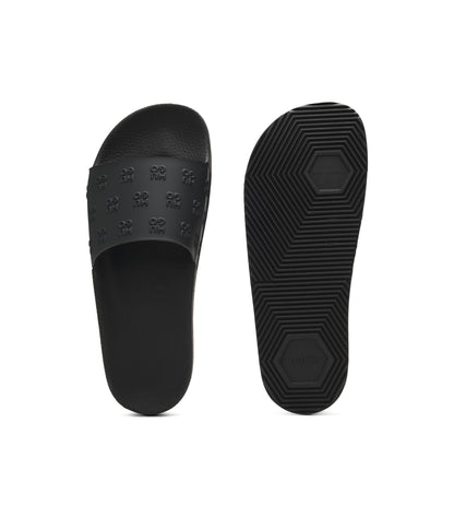 Slides with repeat stacked-logo uppers