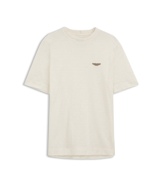 BOSS x ASTON MARTIN T-shirt in mercerised cotton jacquard
