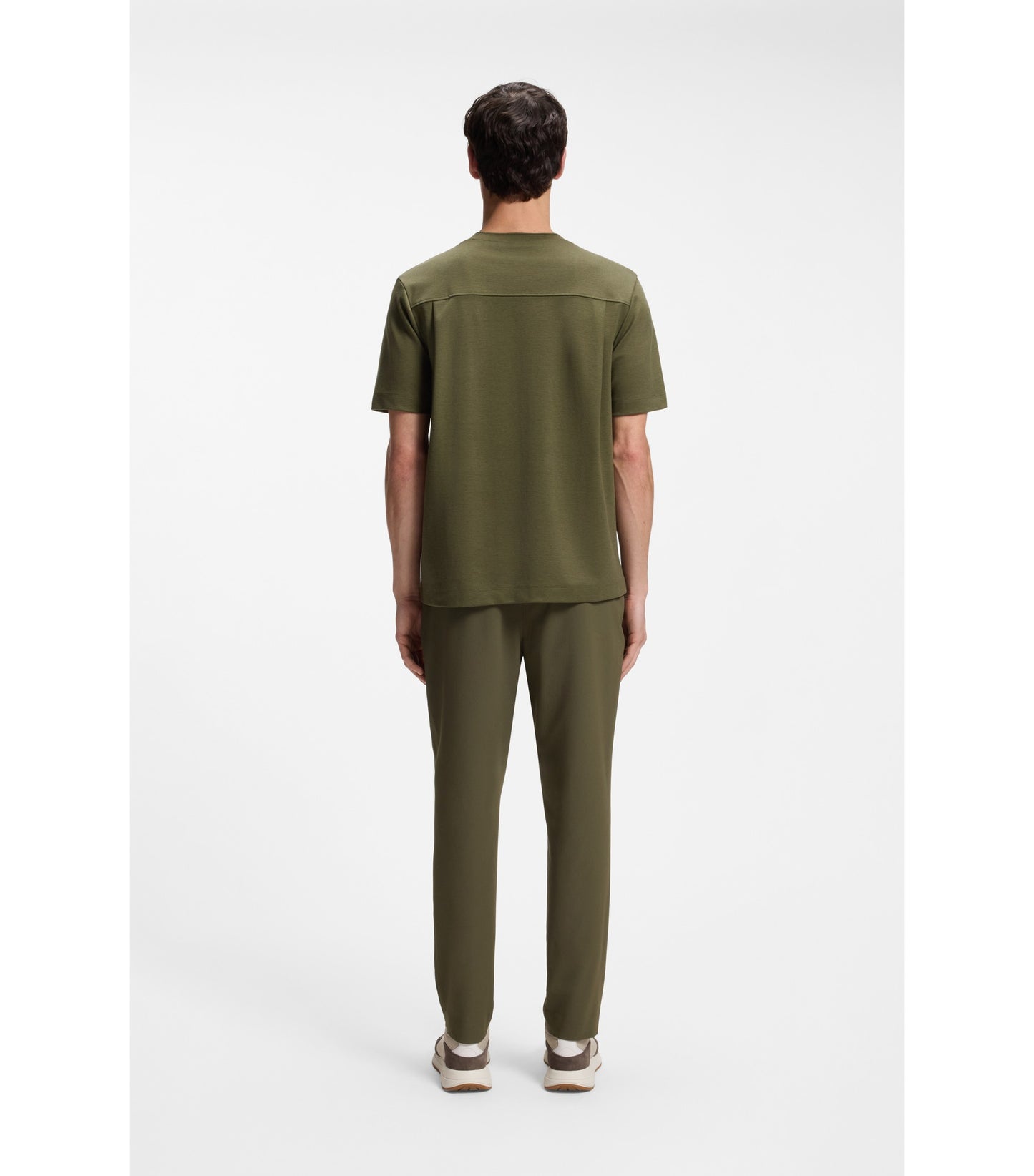 Regular-fit T-shirt in stretch cotton blend