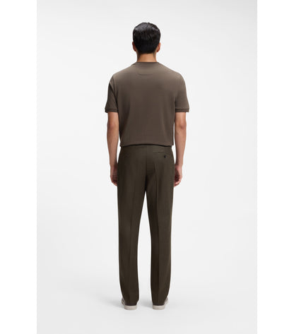 Regular-fit T-shirt in cotton-silk jacquard
