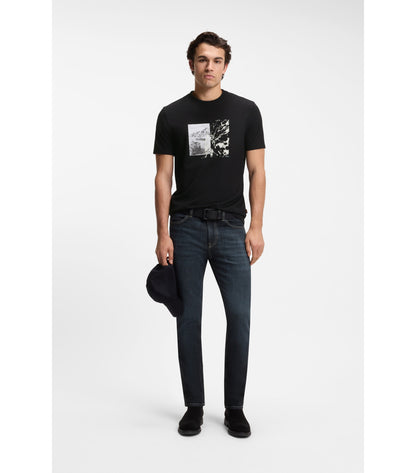 Regular-fit T-shirt in lightweight cotton jersey