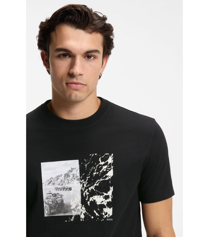 Regular-fit T-shirt in lightweight cotton jersey