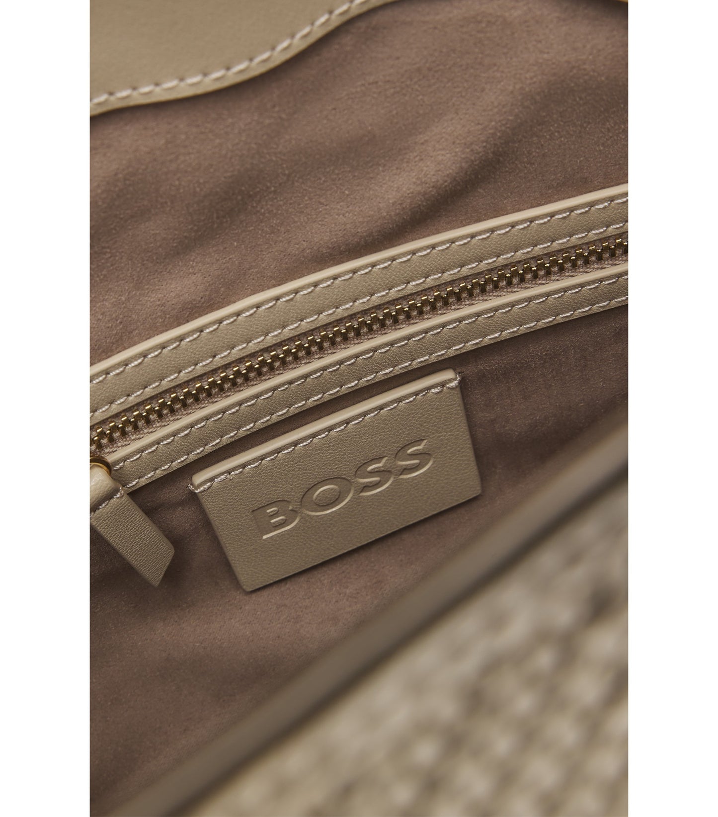 Woven shoulder bag with Double B monogram