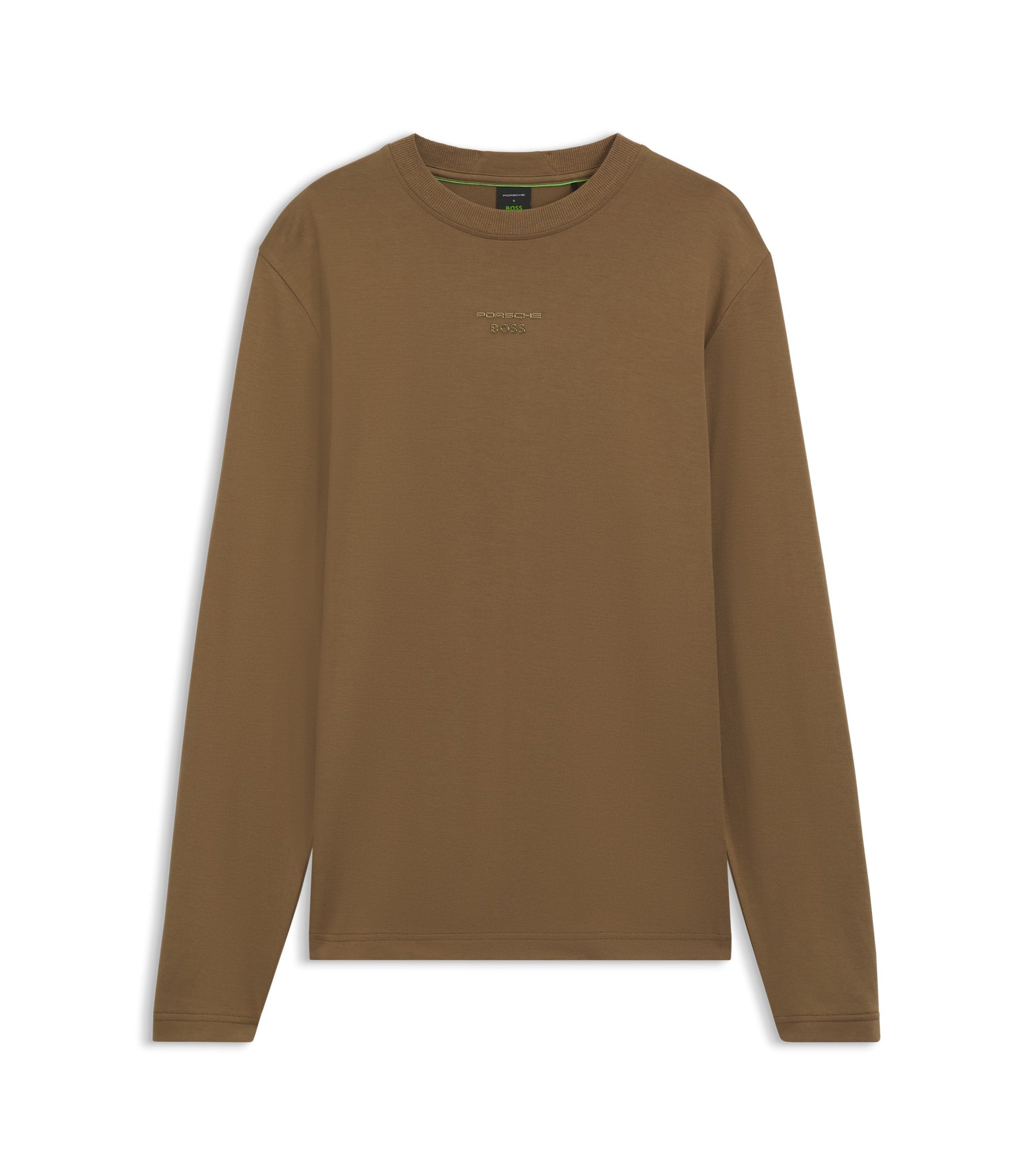 Porsche x BOSS long-sleeved T-shirt with gloss logo