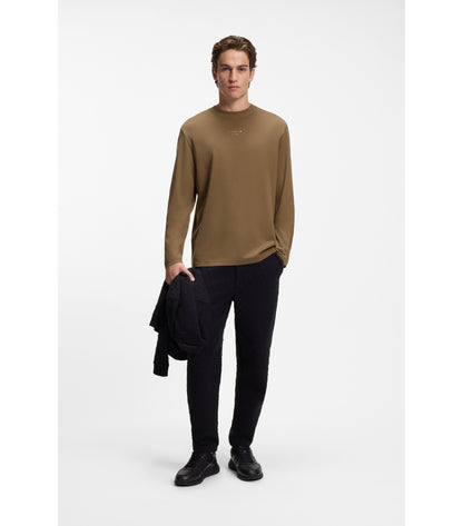 Porsche x BOSS long-sleeved T-shirt with gloss logo