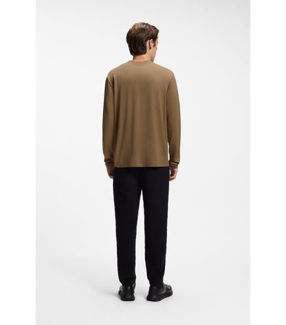 Porsche x BOSS long-sleeved T-shirt with gloss logo