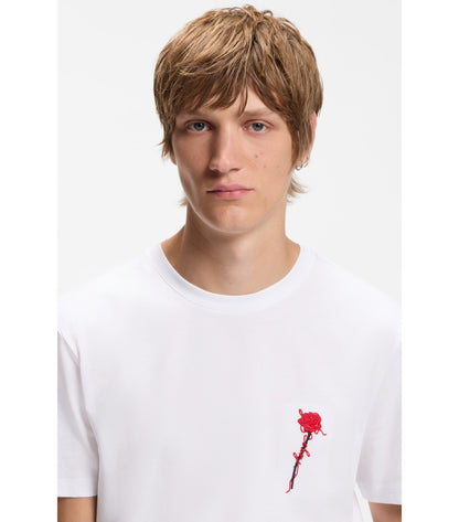 Cotton T-shirt with logo artwork