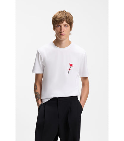 Cotton T-shirt with logo artwork
