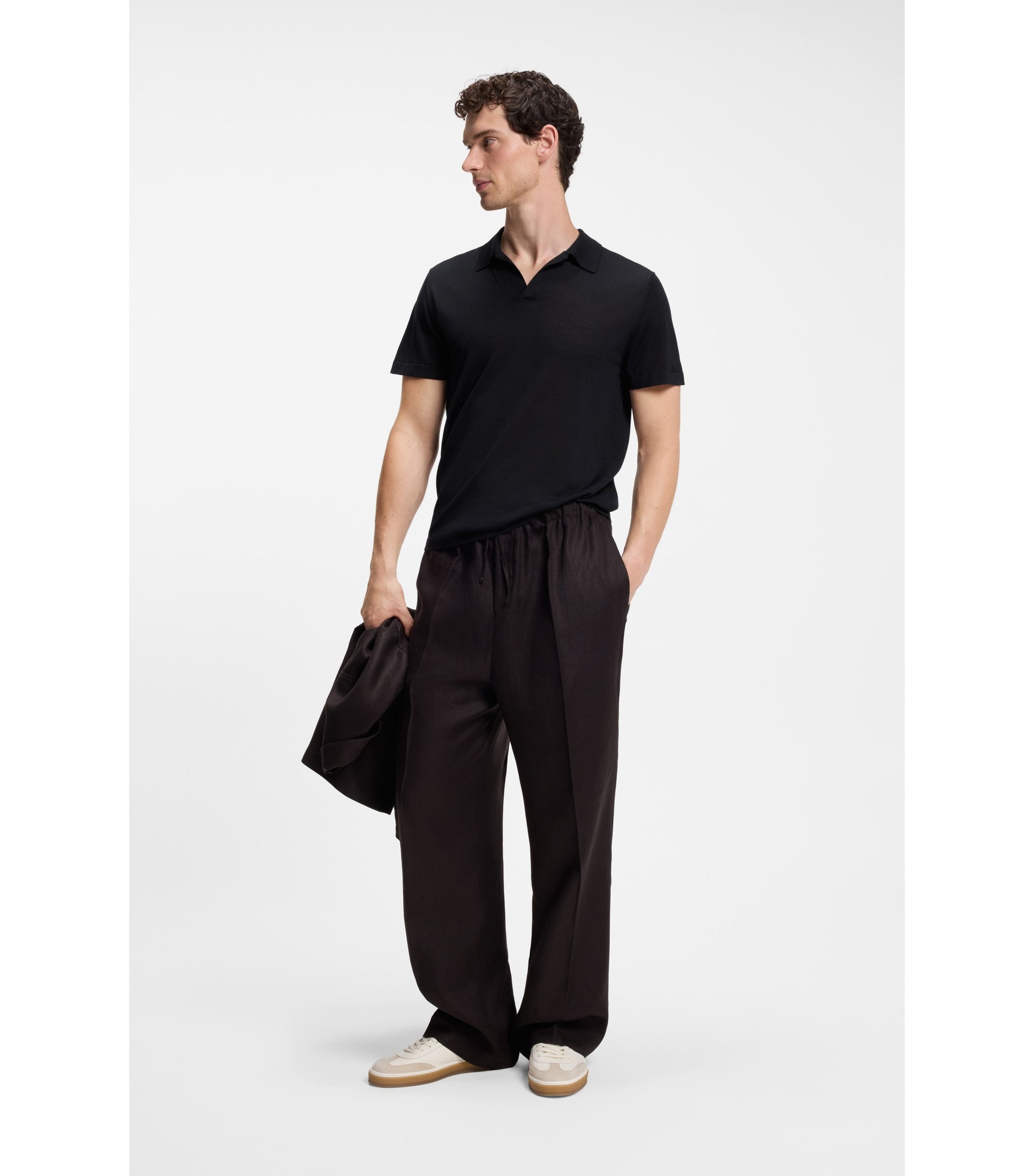 BOSS BY BECKHAM knitted sweater in virgin wool