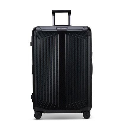 BOSS | Samsonite anodised-aluminium check-in suitcase with monograms