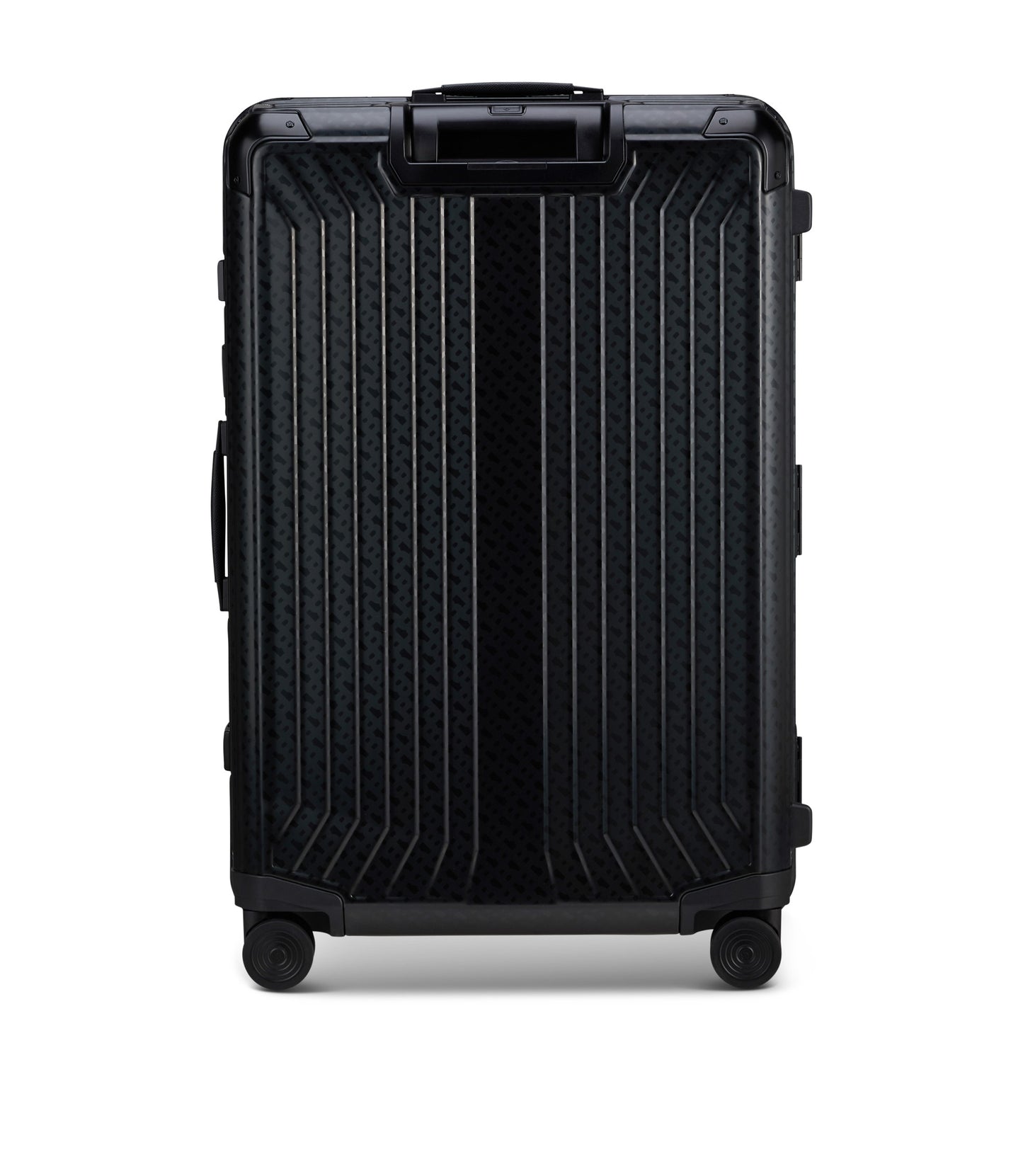 BOSS | Samsonite anodised-aluminium check-in suitcase with monograms