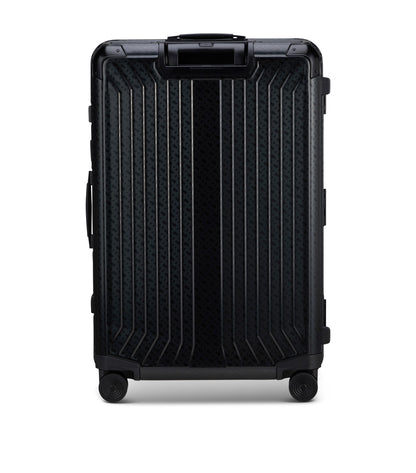 BOSS | Samsonite anodised-aluminium check-in suitcase with monograms