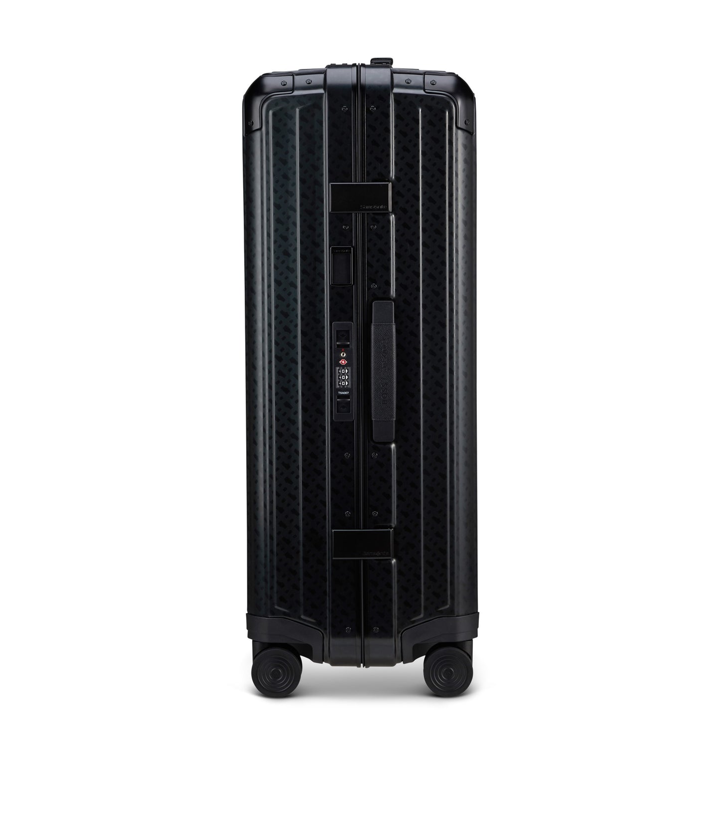 BOSS | Samsonite anodised-aluminium check-in suitcase with monograms