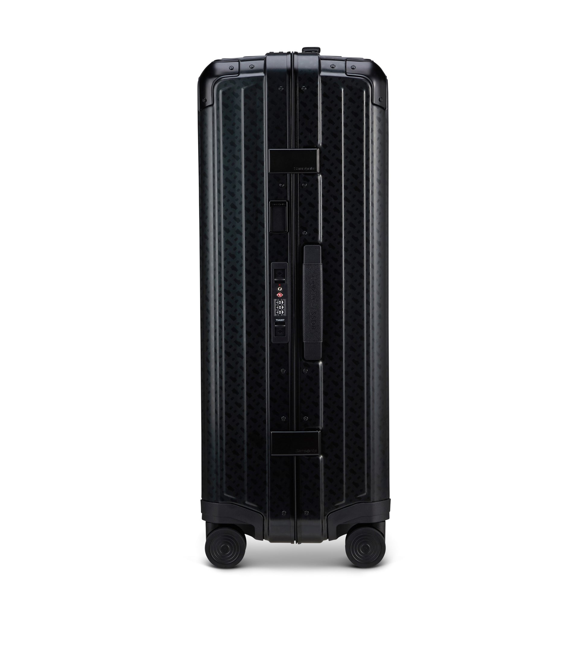 BOSS | Samsonite anodised-aluminium check-in suitcase with monograms