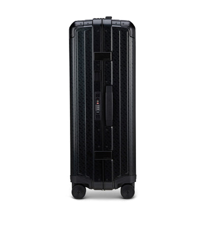 BOSS | Samsonite anodised-aluminium check-in suitcase with monograms