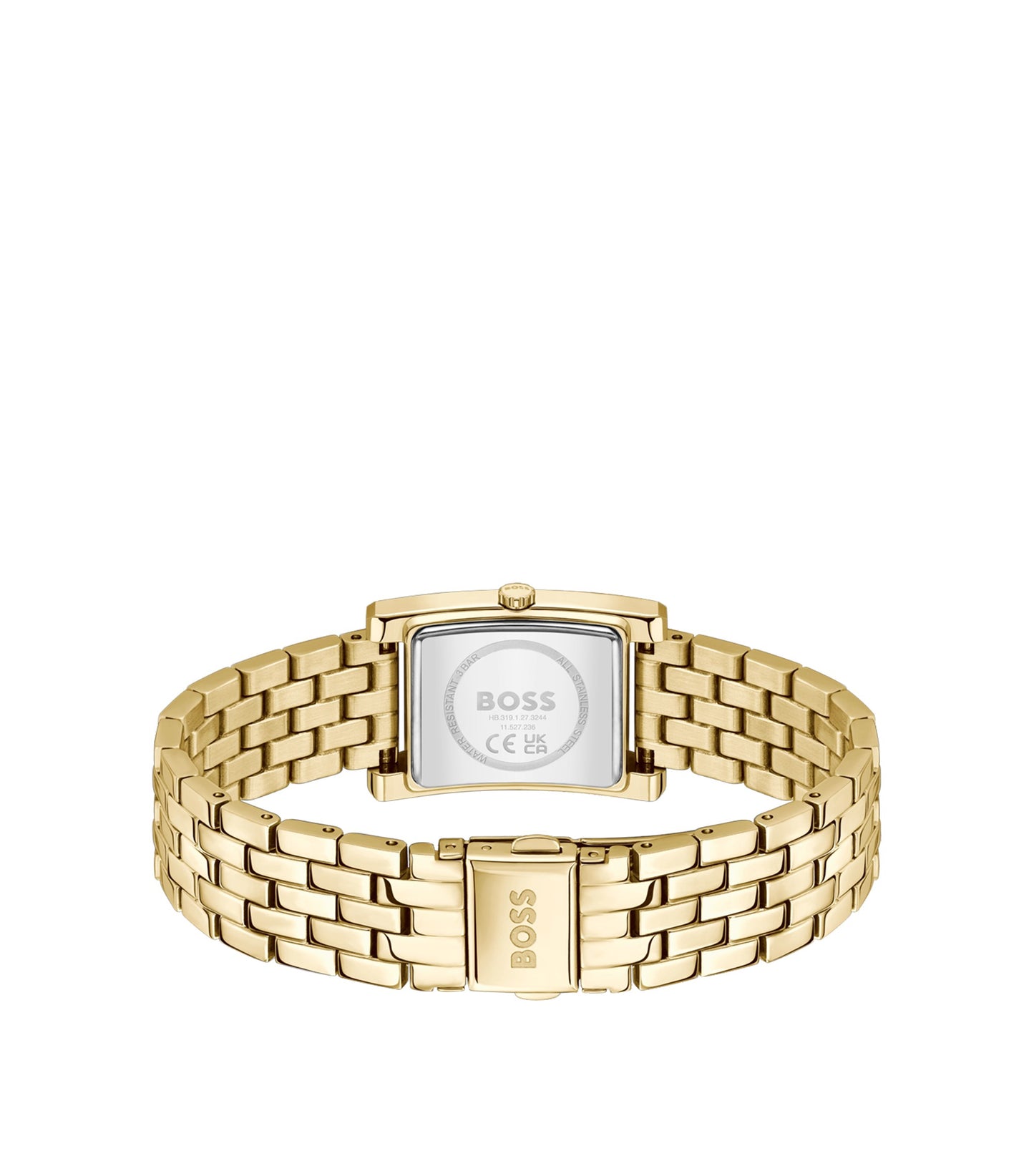LUCY QTM Gold-tone watch with green dial