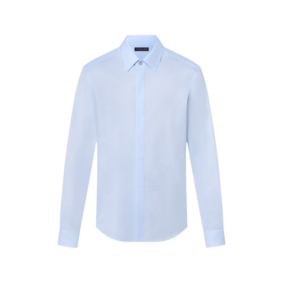 LV Blason Printed Cotton Long-Sleeved Oxford Shirt