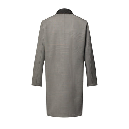 Raincoat With Damier Suede Collar