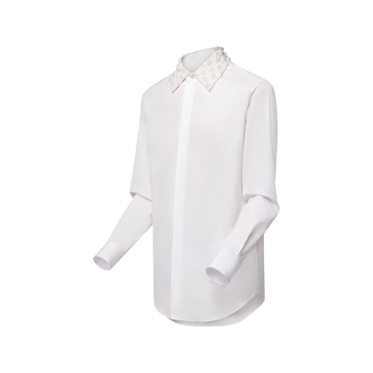 Embellished Collar Evening Shirt
