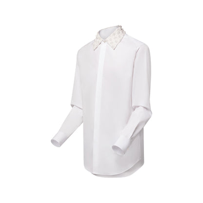 Embellished Collar Evening Shirt