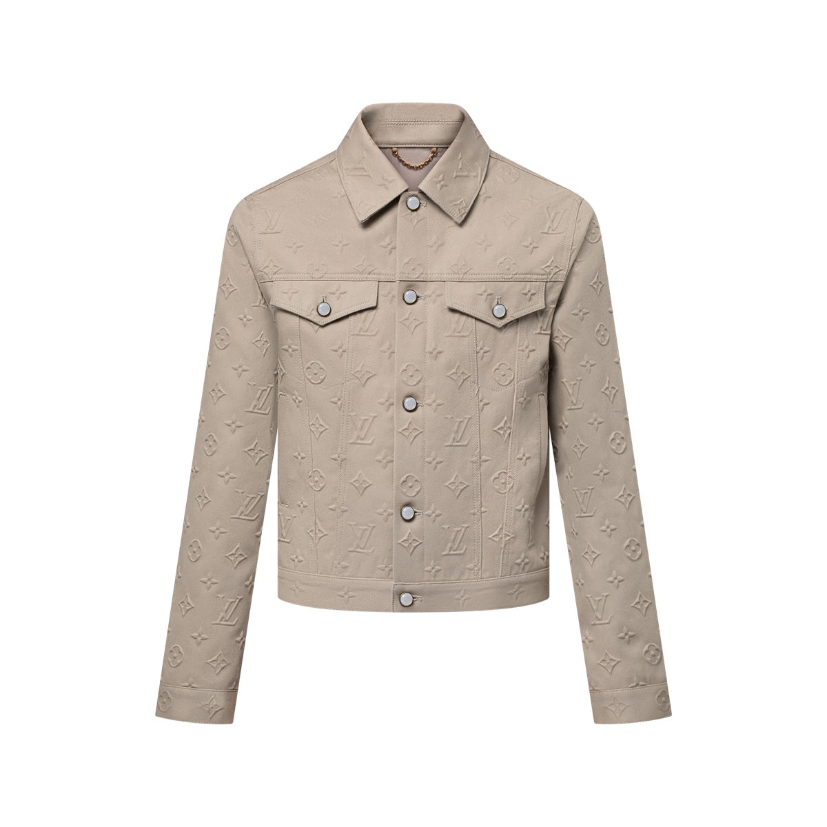Monogram Embossed Denim Jacket