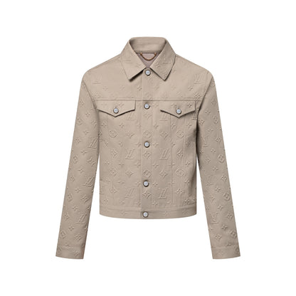 Monogram Embossed Denim Jacket