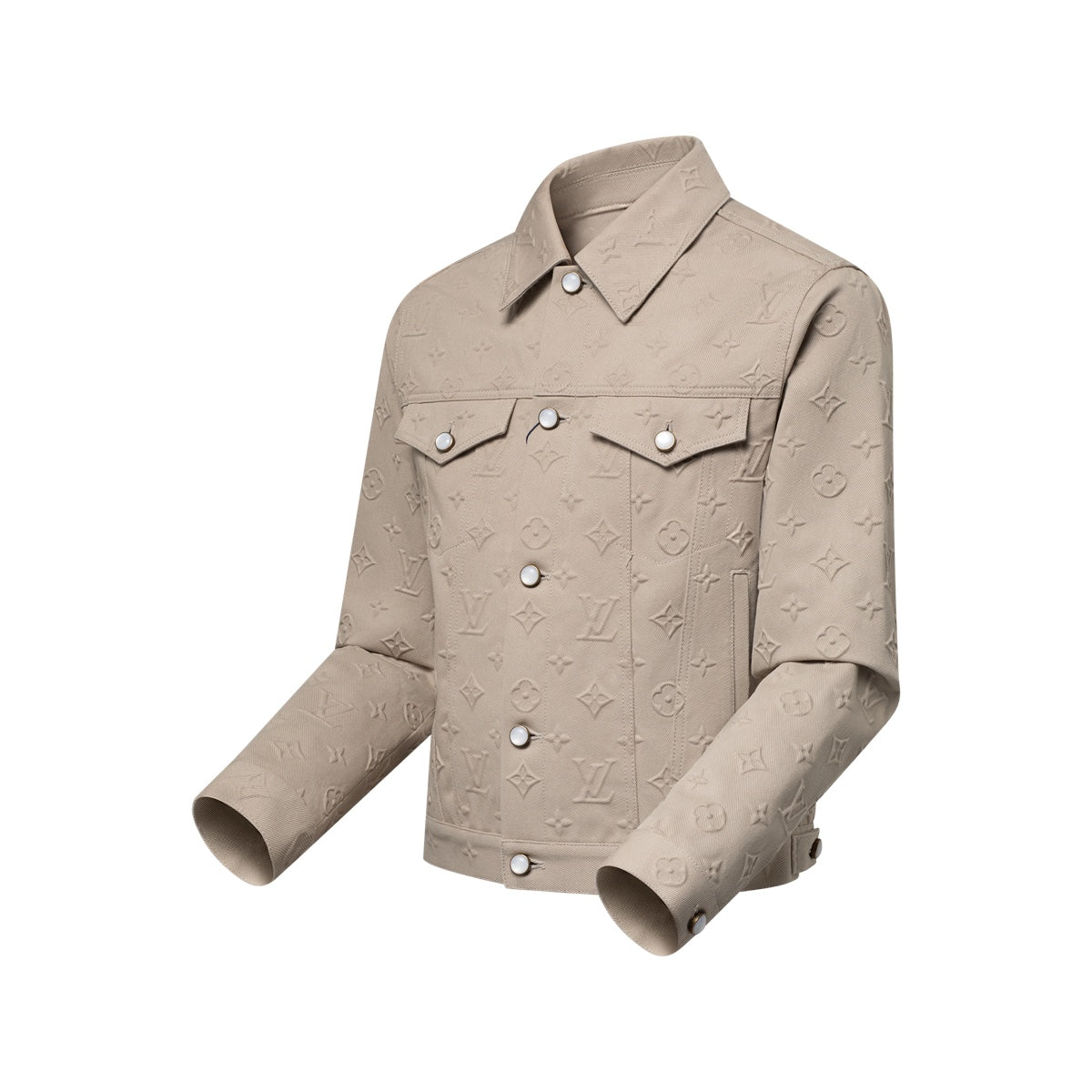 Monogram Embossed Denim Jacket