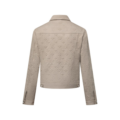 Monogram Embossed Denim Jacket