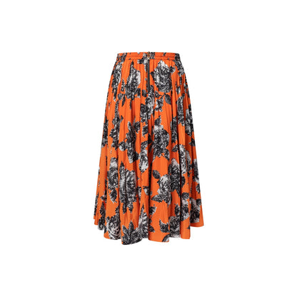 Plisse Long Skirt