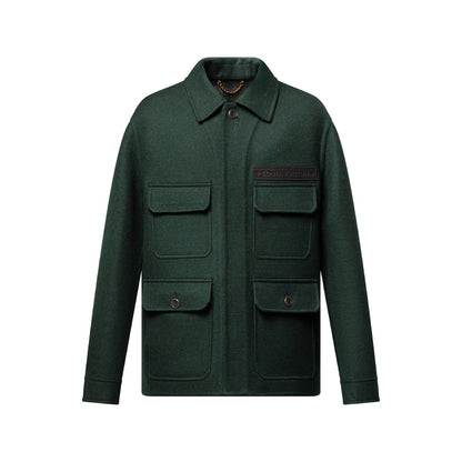 Double Face Cashmere Blend Workwear Jacket