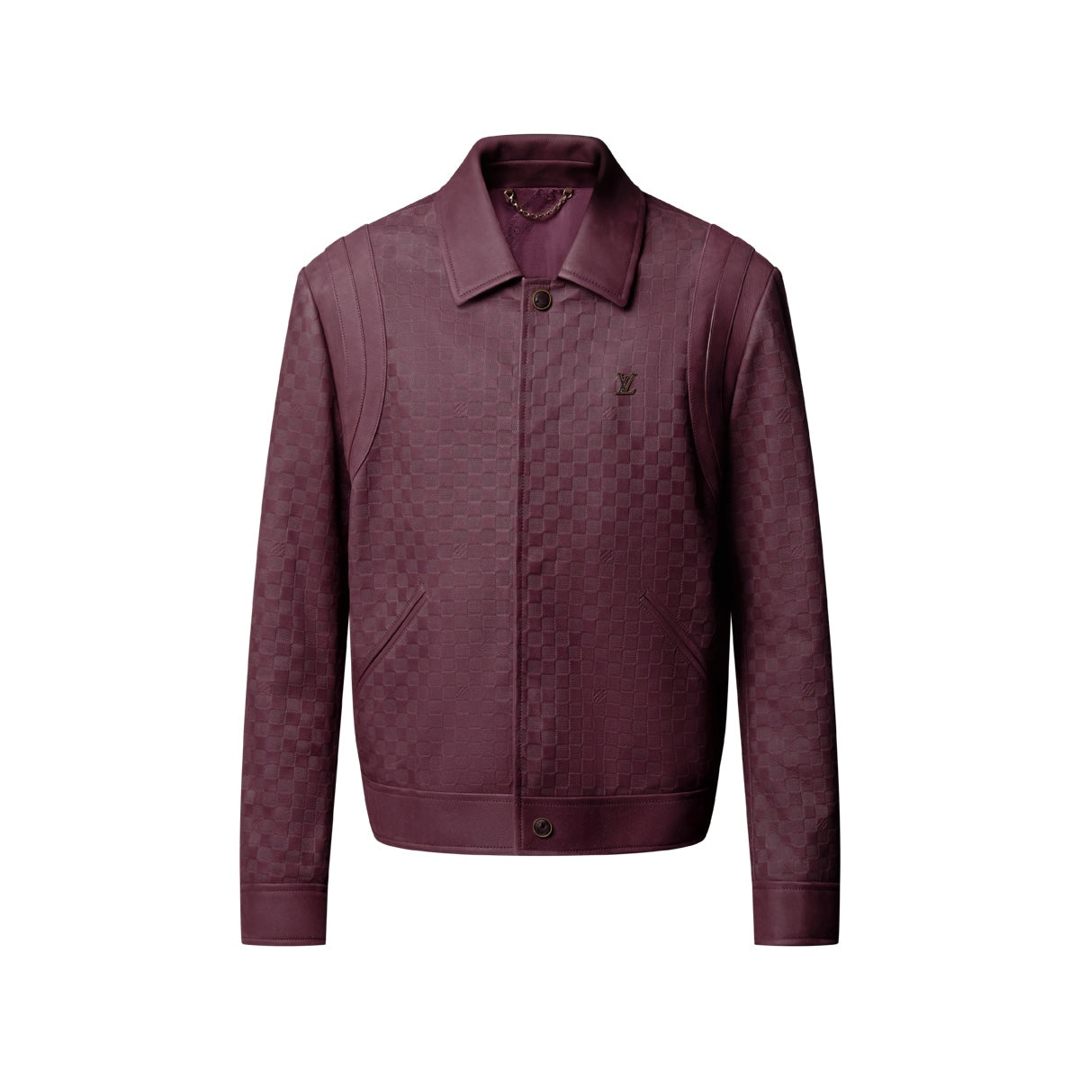 Embossed Damier Leather Blouson
