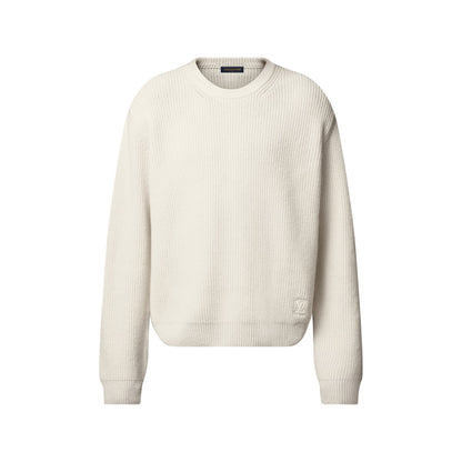 Embroidered Signature Cashmere Crewneck