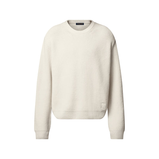 Embroidered Signature Cashmere Crewneck