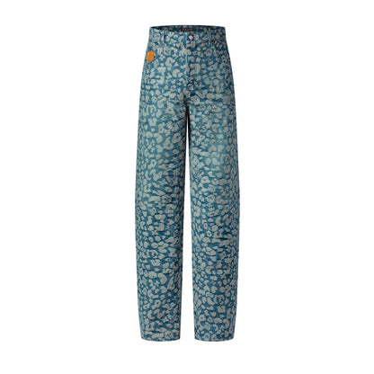 Jacquard Workwear Denim Trousers