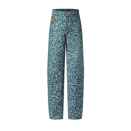 Jacquard Workwear Denim Trousers