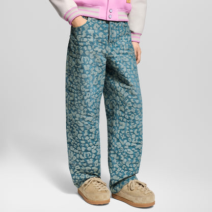 Jacquard Workwear Denim Trousers