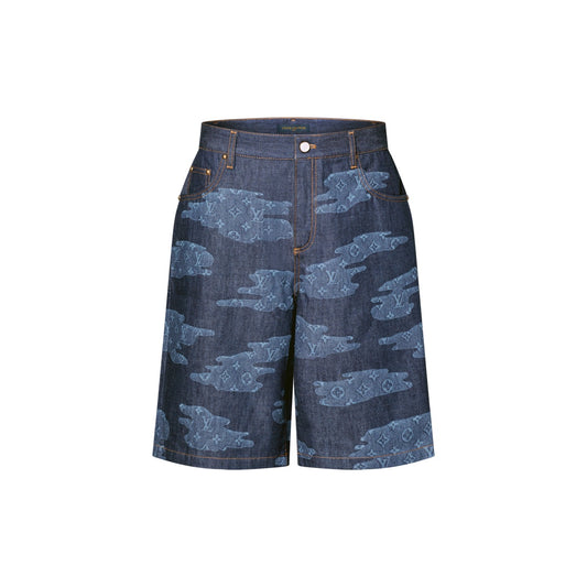 Monogram Chambray Shorts