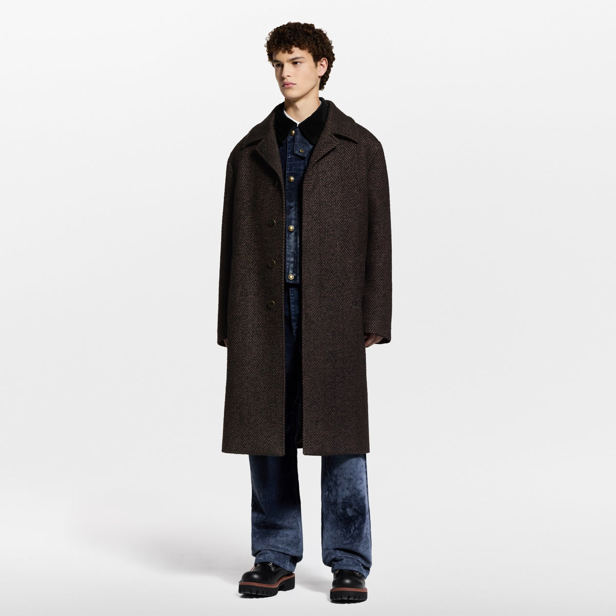 Herringbone Relaxed Coat